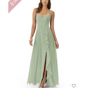 AZAZIE DUSTY SAGE NAEEM BRIDESMAID DRESS